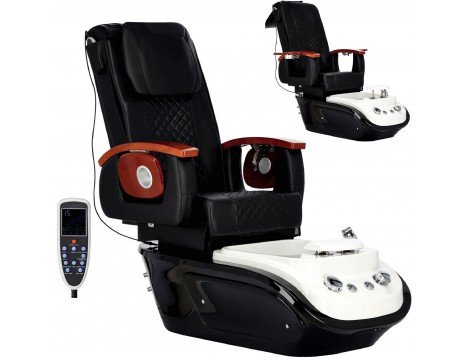Електрически козметичен стол с масаж за педикюр на краката в СПА салони черен