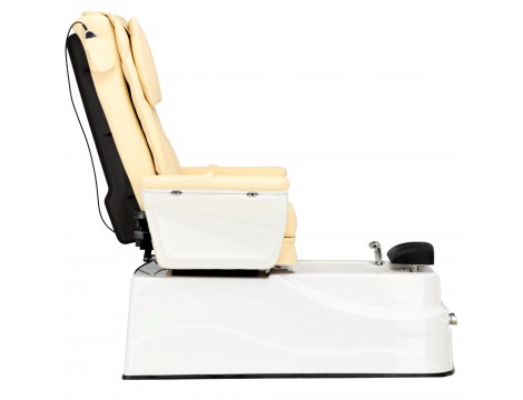 Електрически козметичен стол с масаж за педикюр на краката в СПА салони кремав - 5