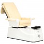Електрически козметичен стол с масаж за педикюр на краката в СПА салони кремав - 3