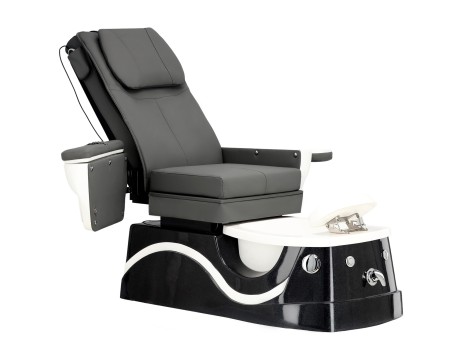 Електрически козметичен стол с масаж за педикюр на краката в СПА салони сив - 5