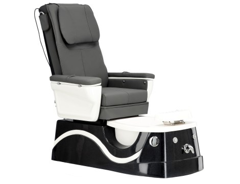 Електрически козметичен стол с масаж за педикюр на краката в СПА салони сив - 2