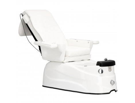 Електрически козметичен стол с масаж за педикюр на краката в СПА салони бял - 4