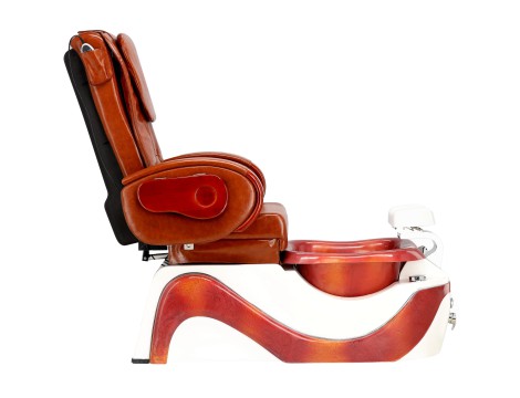 Електрически козметичен стол с масаж за педикюр на краката в СПА салони кафяв - 3