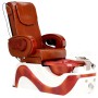 Електрически козметичен стол с масаж за педикюр на краката в СПА салони кафяв - 2