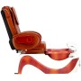 Електрически козметичен стол с масаж за педикюр на краката в СПА салони кафяв - 3