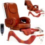 Електрически козметичен стол с масаж за педикюр на краката в СПА салони кафяв