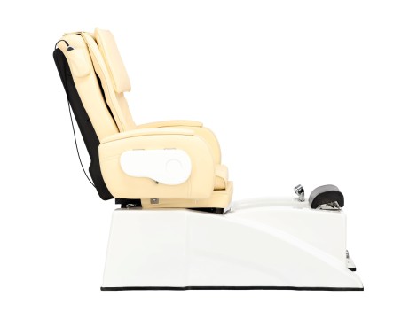 Електрически козметичен стол с масаж за педикюр на краката в СПА салони кремав - 5