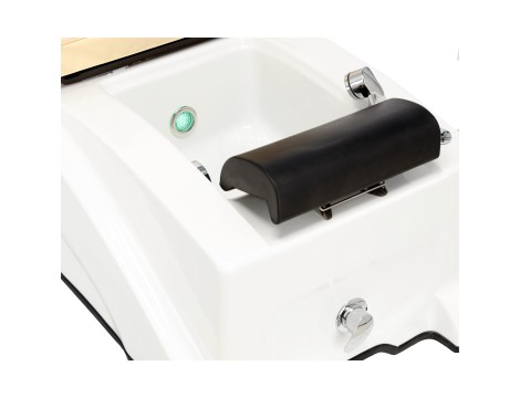 Електрически козметичен стол с масаж за педикюр на краката в СПА салони кремав - 8