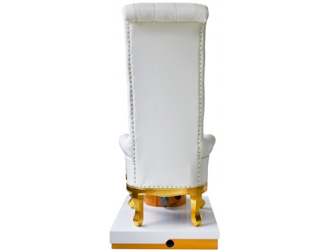 Класически козметичен стол с масаж за педикюр на краката в СПА салони бял - 6