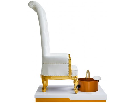 Класически козметичен стол с масаж за педикюр на краката в СПА салони бял - 2