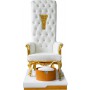 Класически козметичен стол с масаж за педикюр на краката в СПА салони бял - 5