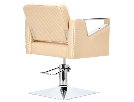 Стол за косене Tomas хидравличен въртящ се за фризьорски салон Хромирана подложка фризьорско столче - 3