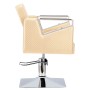 Стол за косене Tomas хидравличен въртящ се за фризьорски салон Хромирана подложка фризьорско столче - 5