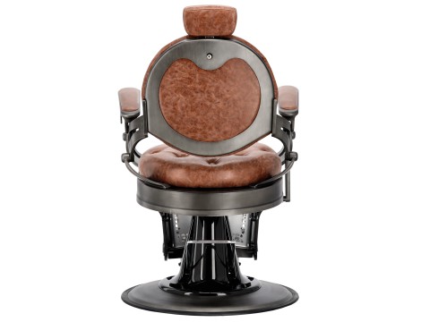 Хидравличен фризьорски стол за фризьорски салон и барбершоп Logan Brown Gungrey Barberking - 7