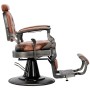 Хидравличен фризьорски стол за фризьорски салон и барбершоп Logan Brown Gungrey Barberking - 4