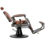Хидравличен фризьорски стол за фризьорски салон и барбершоп Logan Brown Gungrey Barberking - 6