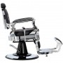 Бръснарски хидравличен бръснарски стол за бръснарски магазин Logan Black Silver Barberking - 3