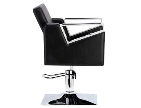 Tomas Комплект черна фризьорска мивка и 2 x фризьорски стол хидравлична въртяща се табуретка за фризьорски салон миялна машина подвижна купа керамична смесителна батерия слушалка - 4