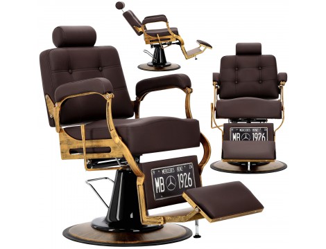 Хидравличен фризьорски стол за фризьорски салон и барбершоп Taurus Barberking