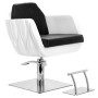 Стол за косене Amir хидравличен въртящ се за фризьорски салон Хромирана подложка фризьорско столче - 2