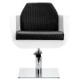 Стол за косене Amir хидравличен въртящ се за фризьорски салон Хромирана подложка фризьорско столче - 4