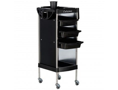 Помощен козметичен количка с колелца за боядисване X11-A към козметичния салон шкаф с чекмеджета - 5
