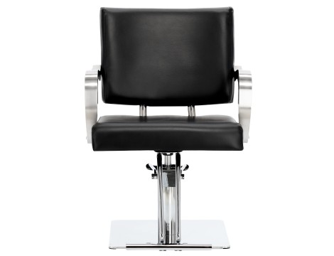 Стол за косене Nolan хидравличен въртящ се за фризьорски салон Хромирана подложка фризьорско столче - 5