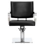 Стол за косене Nolan хидравличен въртящ се за фризьорски салон Хромирана подложка фризьорско столче - 5