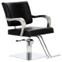Стол за косене Nolan хидравличен въртящ се за фризьорски салон Хромирана подложка фризьорско столче - 2