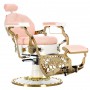 Хидравличен фризьорски стол за фризьорски салон и барбершоп Pink Jack Barberking - 6