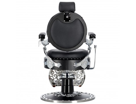 Хидравличен фризьорски стол за фризьорски салон и барбершоп Silver Jack Barberking - 5