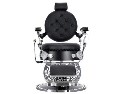 Хидравличен фризьорски стол за фризьорски салон и барбершоп Silver Jack Barberking - 3