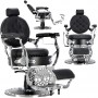 Хидравличен фризьорски стол за фризьорски салон и барбершоп Silver Jack Barberking