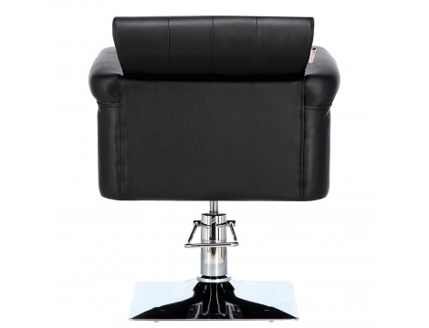 Черен комплект за фризьорски салон Kiva и 2бр. въртящи се хидравлични фризьорски столове за фризьорски салон с подвижен керамичен чин и смесител за батерията на душа. - 6