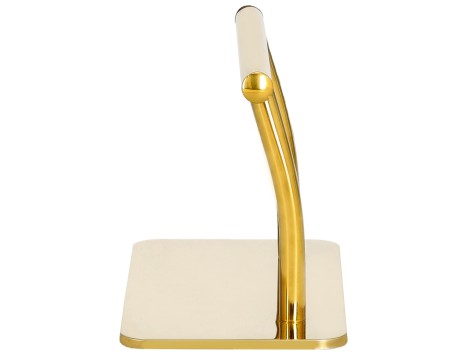 Столче за крака на фризьор с неплъзгаща се основа в златно - 3