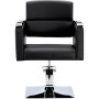 Стол за косене Bella хидравличен въртящ се за фризьорски салон Хромирана подложка фризьорско столче - 4