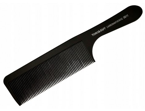 Комплект от 10 карбонови фризьорски гребена за подстригване черни - 2