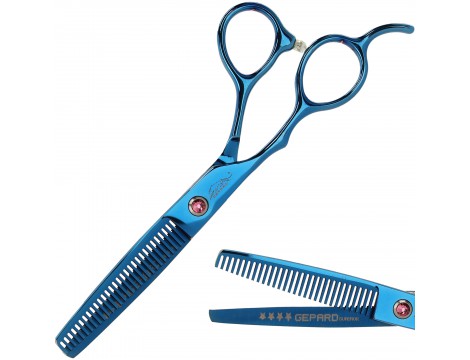 Дамски ножици за коса 5,5 леви N68-PD сини