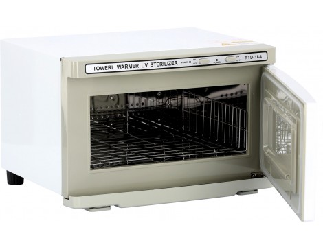 Подгряваща кърпа стерилизатор 18L 218A UV тип C с вратички за дезинфекция на салон за козметика, фризьорски, барберски, масаж, СПА - 4