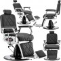 Хидравличен фризьорски стол за фризьорски салон Merces Barberking